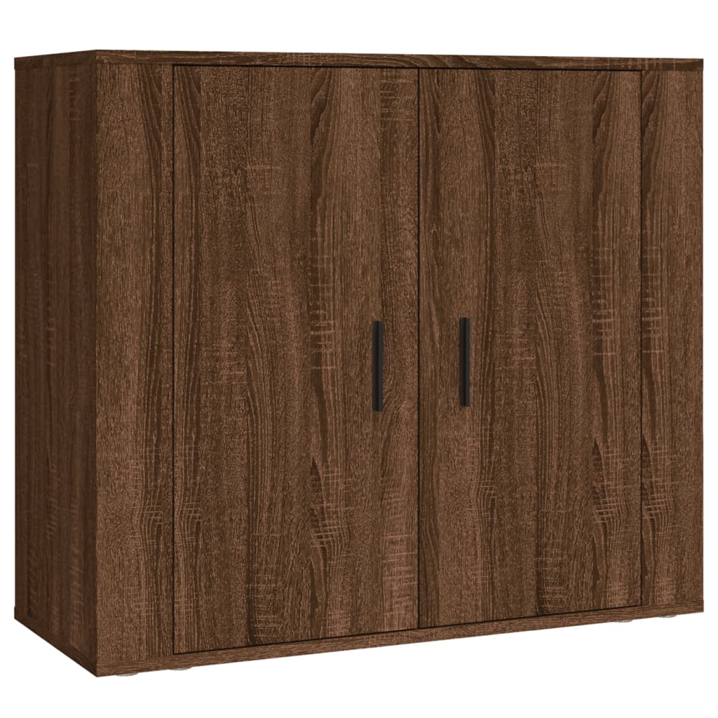 Highboard Braun Eichen-Optik Holzwerkstoff